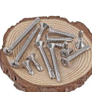 metric SS304 stainless steel cross countersunk head tapping self drilling screw 