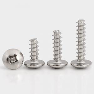 metric SS304 stainless steel cross truss head cut tail tapping screw 