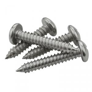 metric SS316 stainless steel cross round head tapping screw 