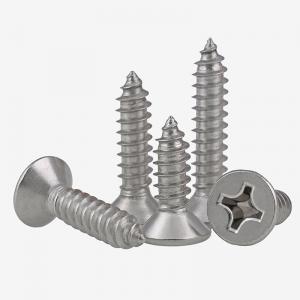 metric SS316 stainless steel cross countersunk head tapping screw 