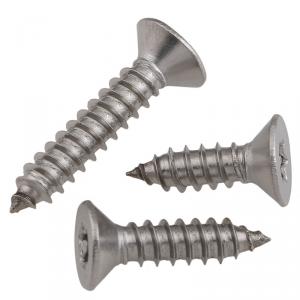 metric SS304 stainless steel torx socket security countersunk head tapping screw 
