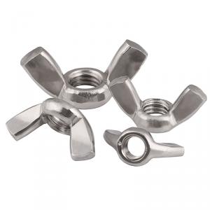 metric SS304 stainless steel wing nut 