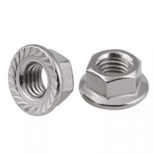 metric SS316 stainless steel hexagon flange lock  nut  