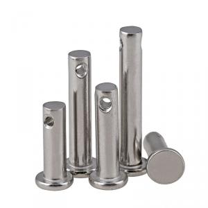 metric SS304 stainless steel pin shaft with holes 