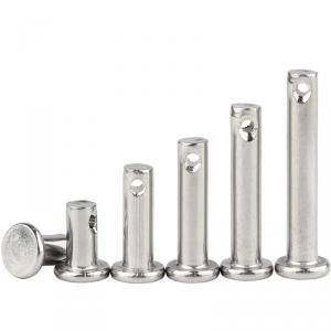 metric SS304 stainless steel pin shaft with holes-split pin combination 