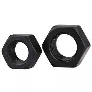 metric black hexagon nut ISO Class 12.9 strength 