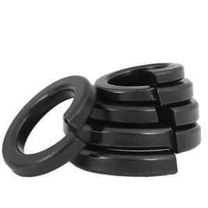 metric SS304 stainless steel black spring split lock washer 