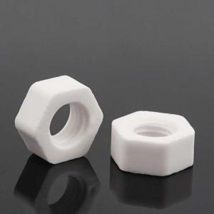 metric Al2O3 alumina whiteware ceramic hexagon nut 